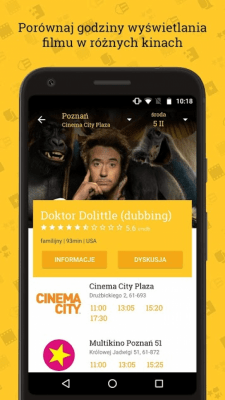 Скриншот приложения Repertuar kin 2020 - filmy, zwiastuny, ranking - №2