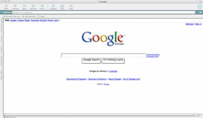 Скриншот приложения Internet Explorer для Mac - №1