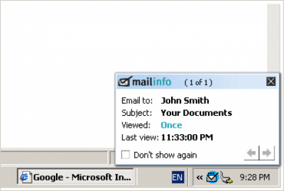 Скриншот приложения Mailinfo - №2