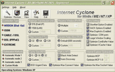 Скриншот приложения Internet Cyclone - №1
