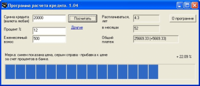 Скриншот приложения Программа Расчета Кредита - №2