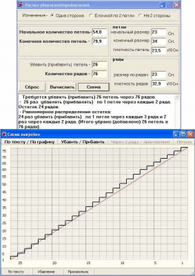 Скриншот приложения Расчет вязания 1.3.2 - №2