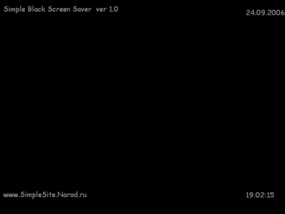 Скриншот приложения Simple Black Screen Saver - №1