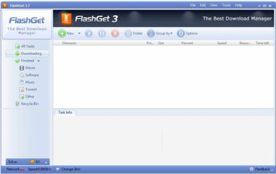 Скриншот приложения FlashGet - №1