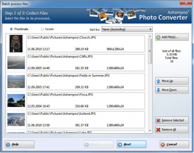 Скриншот приложения Ashampoo Photo Converter - №2
