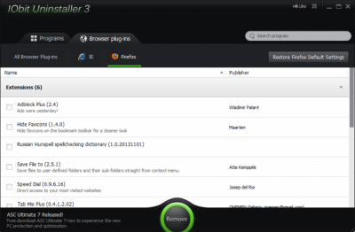 Скриншот приложения IObit Uninstaller - №2
