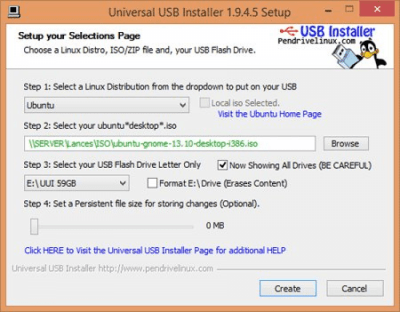 Скриншот приложения Universal USB Installer - №1