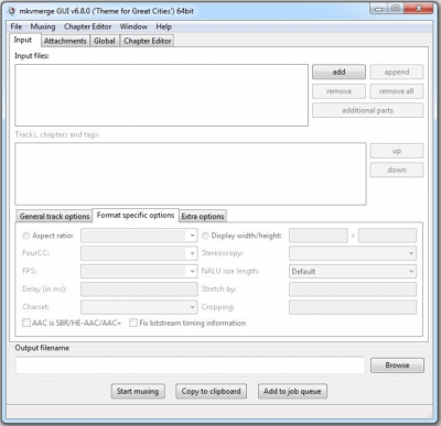 Скриншот приложения MKVToolNix Windows - №1