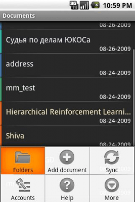 Скриншот приложения GDocs - №2