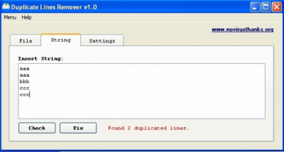 Скриншот приложения Duplicate Lines Remover - №2