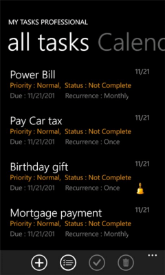 Скриншот приложения My Tasks Professional Free - №2