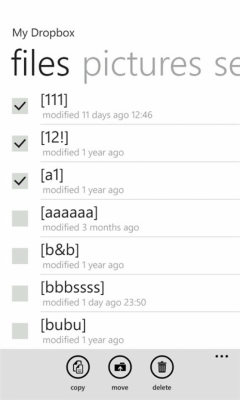 Скриншот приложения BoxFiles для Dropbox - №1