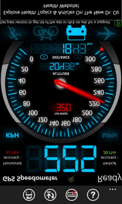 Скриншот приложения FREE GPS Speedometer - №2