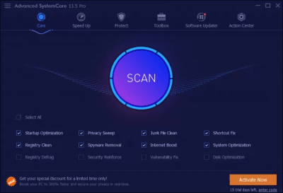 Скриншот приложения Advanced SystemCare Pro - №1