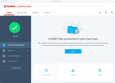 Скриншот приложения McAfee AntiVirus Plus - №2