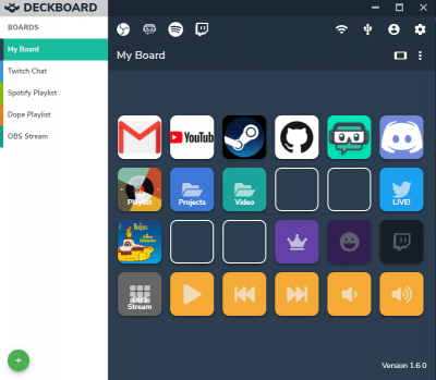 Скриншот приложения Deckboard для Windows - №1