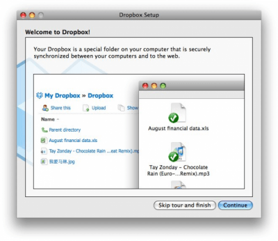 Скриншот приложения Dropbox для Mac - №2