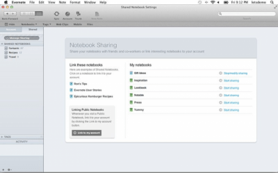 Скриншот приложения Evernote для Mac - №2