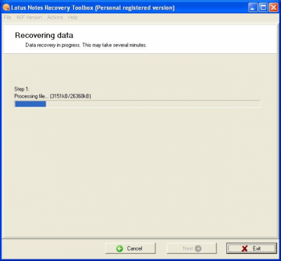 Скриншот приложения Lotus Notes Recovery Toolbox - №2