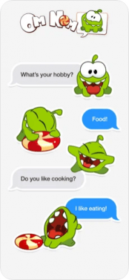 Скриншот приложения Om Nom Stickers - №2