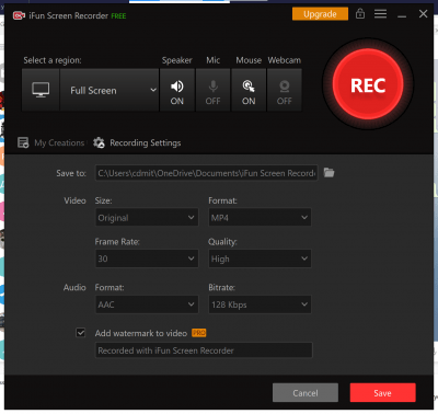 Скриншот приложения iFun Screen Recorder - №2