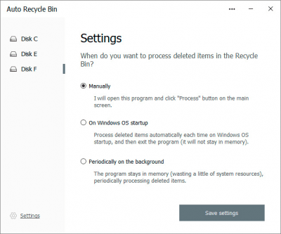 Скриншот приложения Auto Recycle Bin - №2