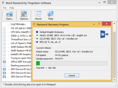 Скриншот приложения Thegrideon Software Word Password - №2