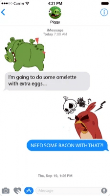 Скриншот приложения Angry Birds Stickers - №2