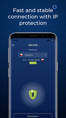 Скриншот приложения RusVPN – быстрый и безопасный VPN сервис - №1
