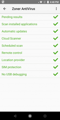 Скриншот приложения Zoner AntiVirus Free - №2