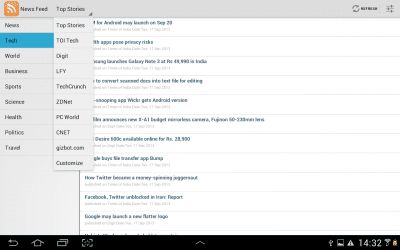 Скриншот приложения News Feed (RSS Reader) - №2