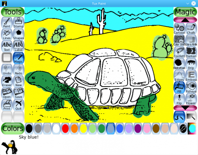 Скриншот приложения Tux Paint - №2