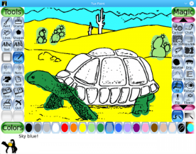 Скриншот приложения Tux Paint - №2