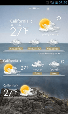 Скриншот приложения Moon Light GO Weather EX - №2