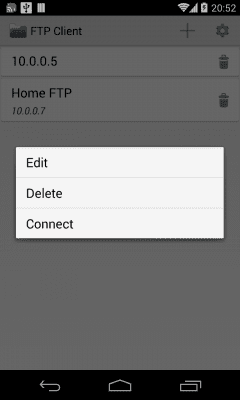 Скриншот приложения FTP Client - №2