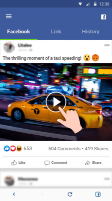 Скриншот приложения Video Downloader for Facebook - №2
