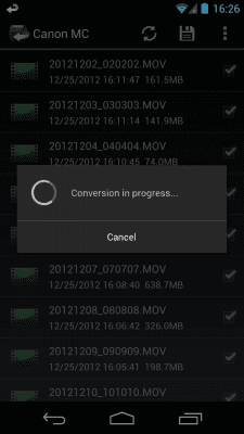 Скриншот приложения Canon Movie Converter - №2