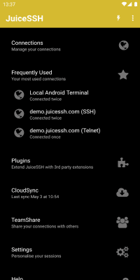 Скриншот приложения JuiceSSH - SSH Client - №2