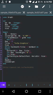 Скриншот приложения Pascal N-IDE - Editor And Compiler - Programming - №2