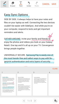 Скриншот приложения Samsung Write on PDF - №2