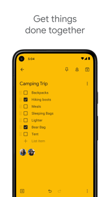 Скриншот приложения Google Keep - №2