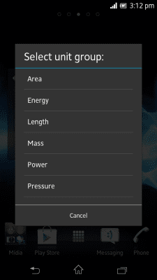 Скриншот приложения Unit Converter Small App - №2