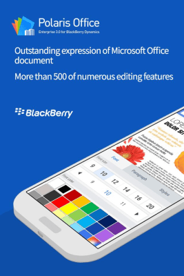Скриншот приложения Polaris Office for BlackBerry - №2