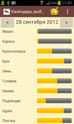 Скриншот приложения Календарь рыбака - №2