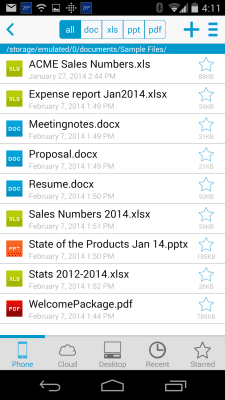 Скриншот приложения Docs To Go - Free Office Suite - №1