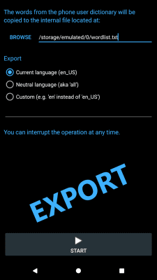 Скриншот приложения User Dictionary Manager (UDM) - №2