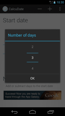 Скриншот приложения CalcuDate - №2