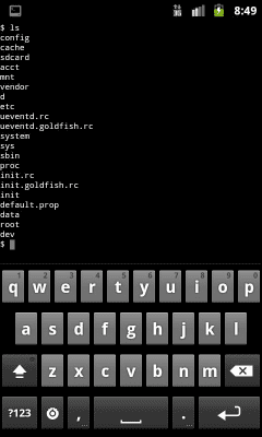 Скриншот приложения Terminal Emulator for Android - №1