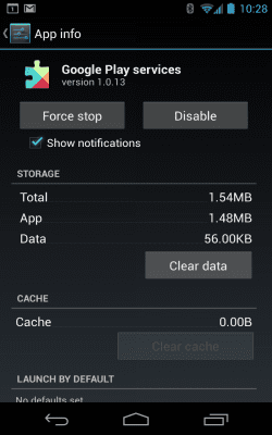 Скриншот приложения Сервисы Google Play - №2