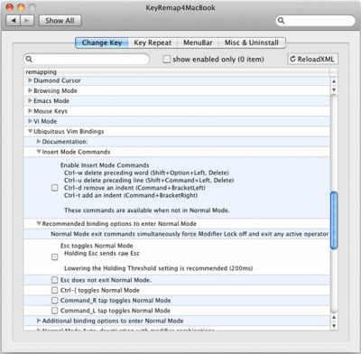 Скриншот приложения KeyRemap4MacBook - №1